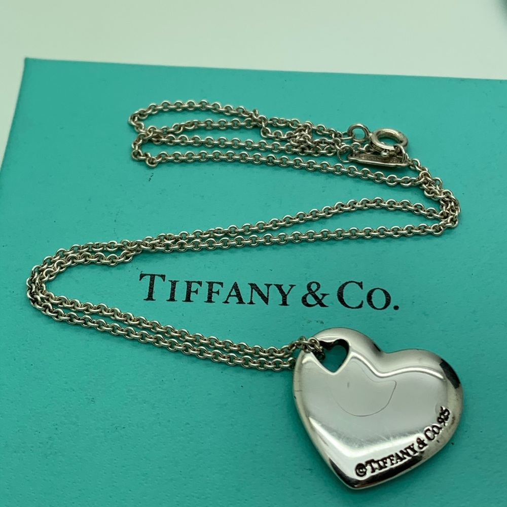 Tiffany & Co.925 Heart Necklace 16 Inches Long